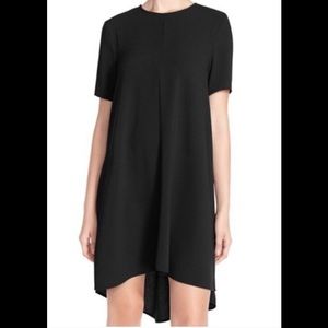 Charles Henry Crepe High Low Trapeze Dress, size small